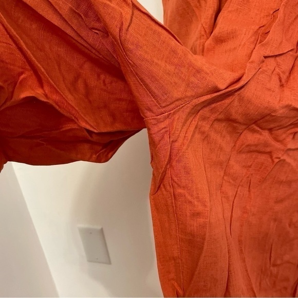 NEW NWT MODCLOTH Plus Size Every Waking Momentum Jumpsuit Orange Sleeveless Crop - Picture 9 of 15